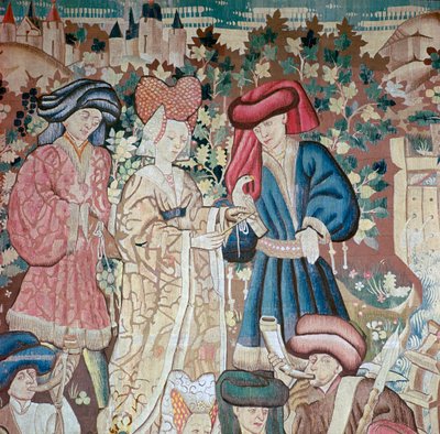 Detail from the Devonshire Hunting Tapestries, 15th Century by Unbekannt