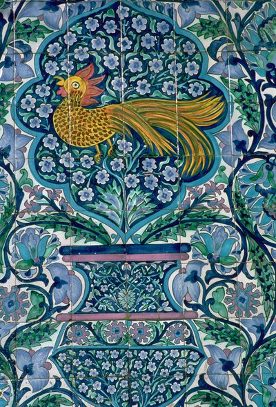 Detail of a Tile Design in Nabeul, Tunisia by Unbekannt