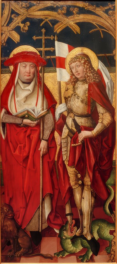 Saints Jerome and George by Unbekannt