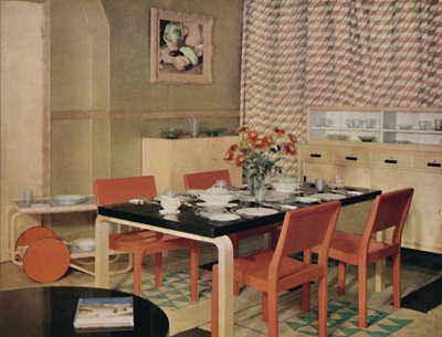 Dining Room with Finnish Furniture by Unbekannt