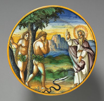 Dish Depicting the Expulsion by Unbekannt