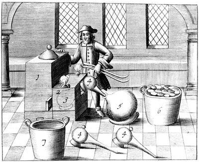 Distillation of Nitric Acid, 1683 by Unbekannt