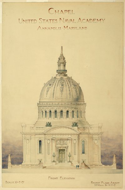Drawing, Chapel, U.S. Naval Academy by Unbekannt