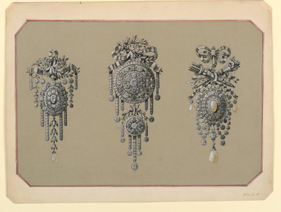 Design for Three Brooches by Unbekannt