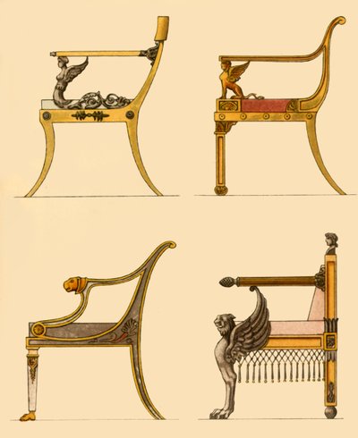 Drawing room chairs by Unbekannt