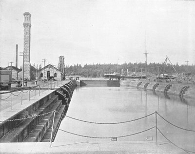 Dry Dock at Esquimalt, British Columbia, Canada, c1900 by Unbekannt