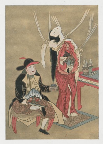 Dutch Physician Anatomizing a Japanese Woman by Unbekannt