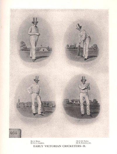 Early Victorian Cricketers by Unbekannt