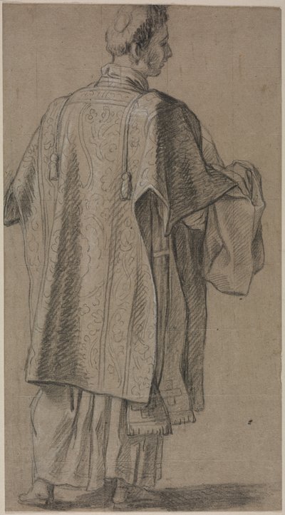 Ecclesiastic Seen from Behind, c. 1645-48 by Unbekannt