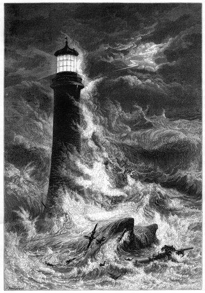 Eddystone Lighthouse, 19th Century by Unbekannt