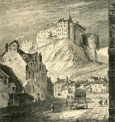 Edinburgh Castle, from the Kings Mews by Unbekannt