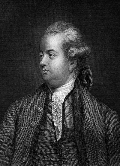 Edward Gibbon, British Historian, 19th Century by Unbekannt
