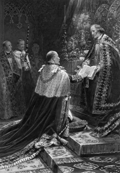Edward VII Taking the Oath by Unbekannt