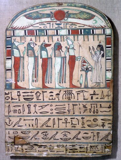 Egyptian Funerary Slab of Meresimen by Unbekannt