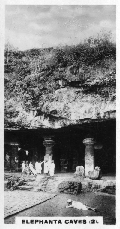 Elephanta Caves, Bombay, India by Unbekannt