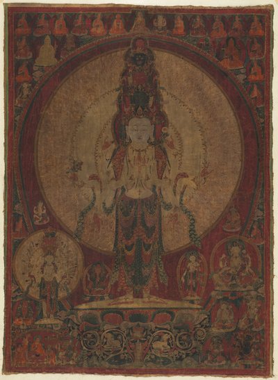 Eleven-Headed, Thousand-Armed Bodhisattva of Compassion Avalokiteshvara, c. 1500 by Unbekannt