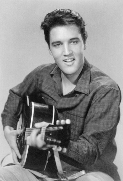 Elvis Presley, American singer and actor by Unbekannt