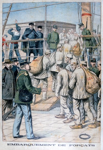 Embarkation of Convicts for French Guiana by Unbekannt