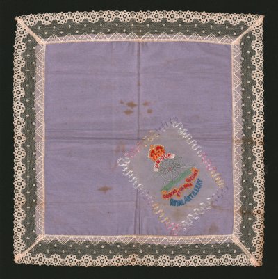 Embroidered Lace Handkerchief by Unbekannt