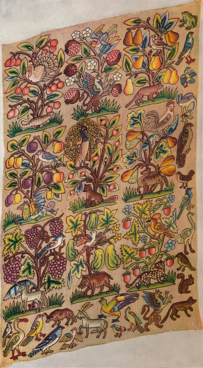 Embroidered Panel by Unbekannt