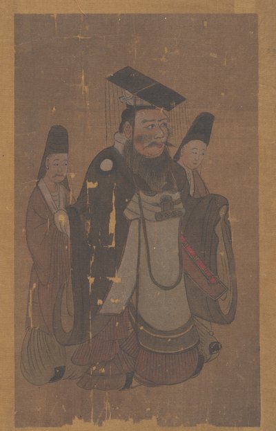 Emperor and Two Attendants by Unbekannt