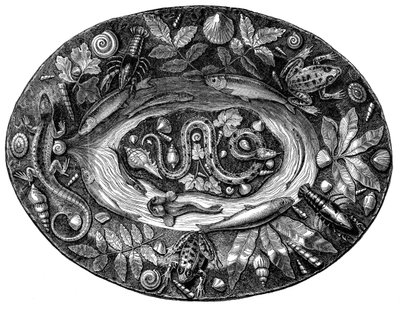 Enamelled dish by Bernard Palissy by Unbekannt