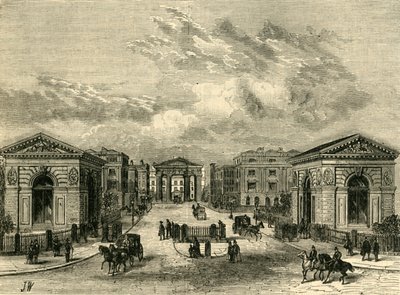 Entrance to Euston Square Station, c1876 by Unbekannt