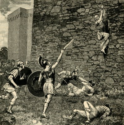 Escape of Marius the Younger at Praeneste, 1890 by Unbekannt