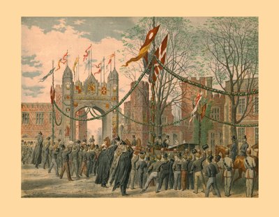 Eton School and the Boys Arch, 1863 by Unbekannt