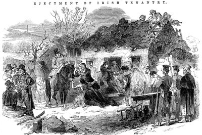 Evicted Irish Peasant Family, 1848 by Unbekannt