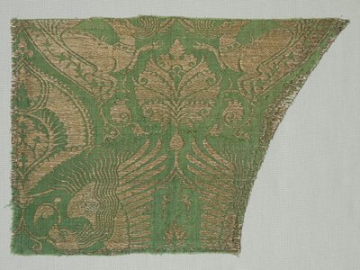 Exotic Gold-Patterned Silk by Unbekannt
