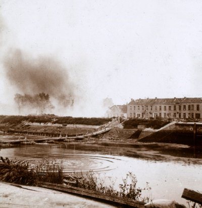 Explosion, Nieuwpoort, Flanders, Belgium by Unbekannt