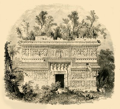 Facade of Native Palace in Yucatan, 1890 by Unbekannt