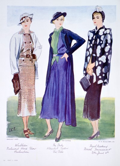 Fashion illustration, 1935 by Unbekannt
