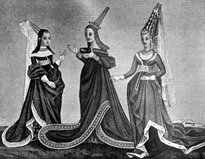 Female Headdresses, 15th Century (1910) by Unbekannt