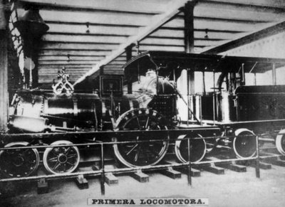 First Locomotive, Cuba by Unbekannt