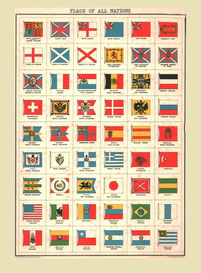 Flags of All Nations by Unbekannt