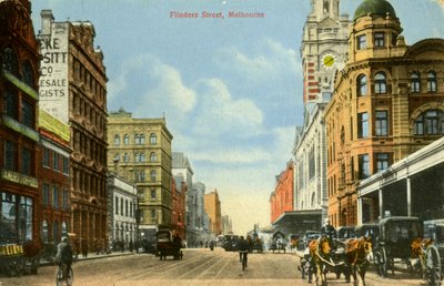 Flinders Street, Melbourne, Victoria, Australia, c1900s by Unbekannt
