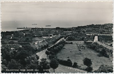 Folkestone from Dover Hill by Unbekannt