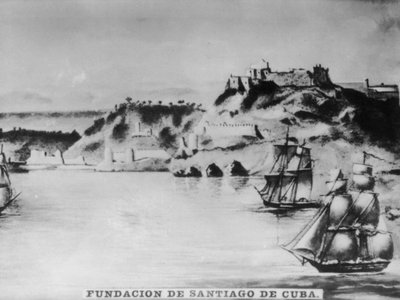 Foundation of Santiago de Cuba by Unbekannt