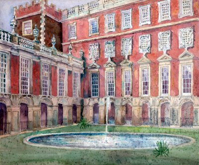 Fountain at Hampton Court Palace by Unbekannt