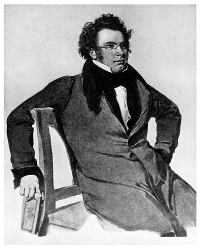 Franz Peter Schubert, Austrian composer, 1825 by Unbekannt
