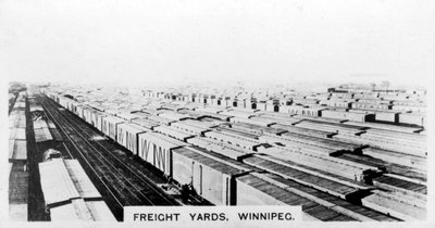 Freight yards, Winnipeg, Manitoba, Canada, 1920s by Unbekannt