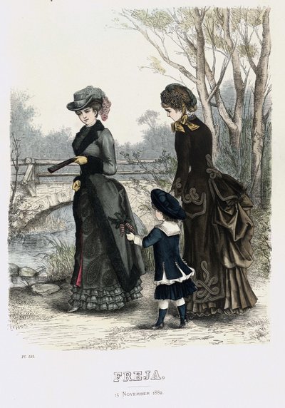 Freja Illustrated Scandinavian Fashion Magazine 1882, Illustration No. 21 by Unbekannt