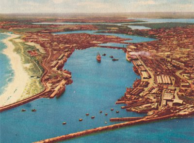 Fremantle Harbour from the Air by Unbekannt