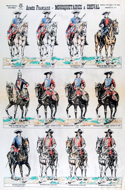 French Army, Mounted Musketeers by Unbekannt