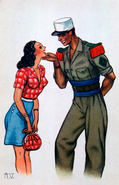 French Foreign Legion postcard by Unbekannt