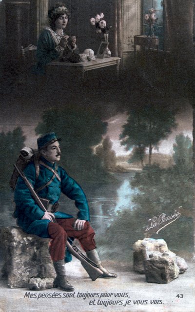 French WWI Postcard by Unbekannt