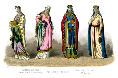French Costume: Capetian, 10th-11th Century by Unbekannt