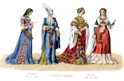French costume: Charles VIII, Louis XII by Unbekannt